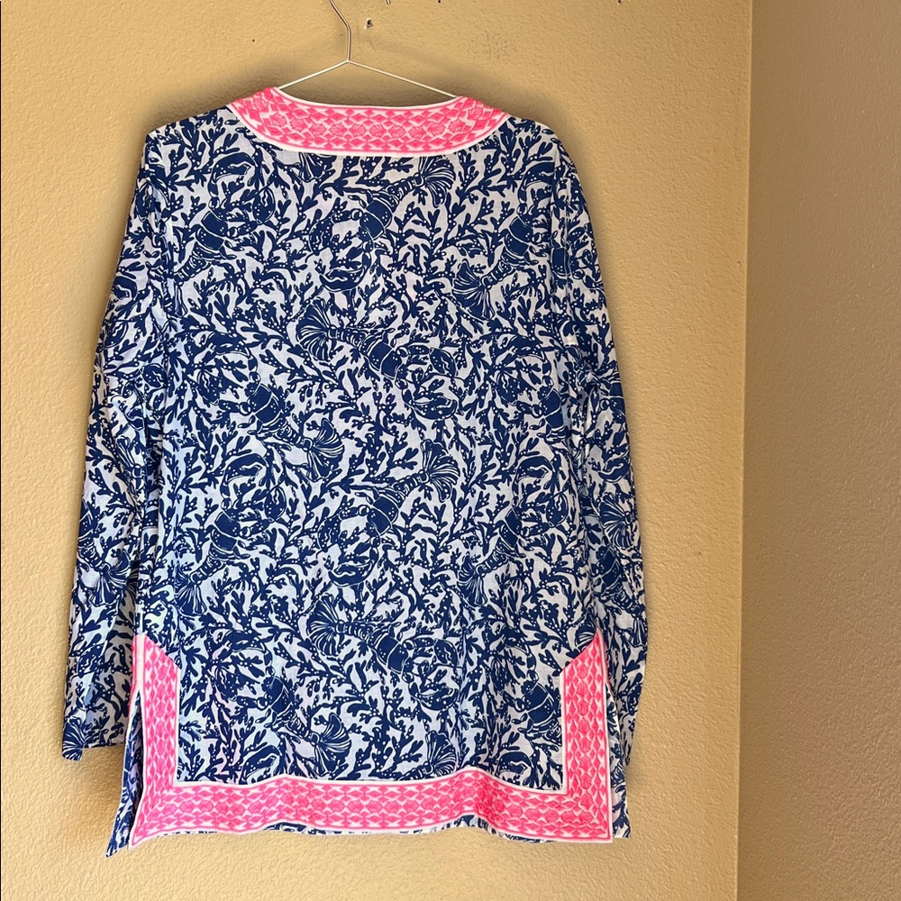 NWT Lilly Pulitzer Tunic Top Ocean Cove Tunic L - Picture 7 of 15